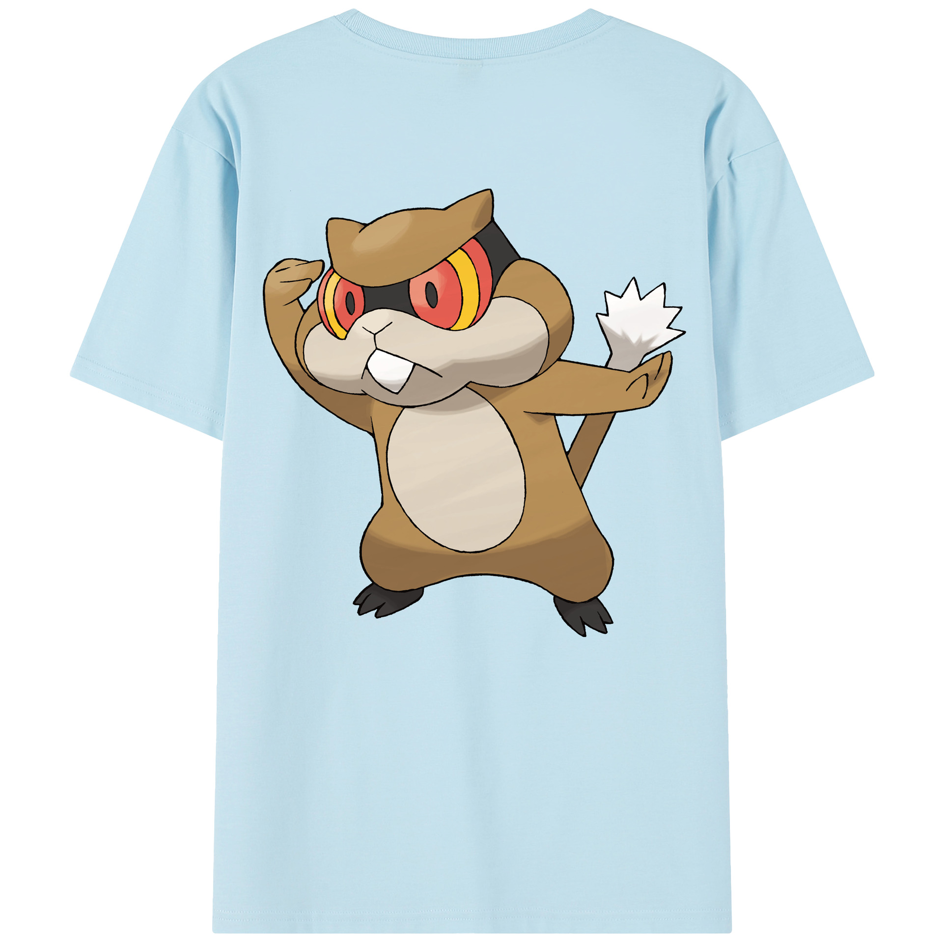 （画像用） ポケットモンスター Pokémon 綿100％半袖Tシャツ（背面プリント）